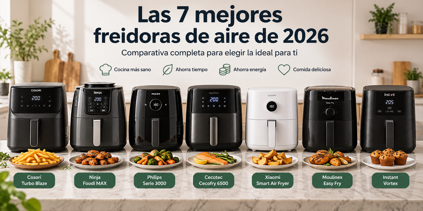 las 7 mejores freidoras de aire